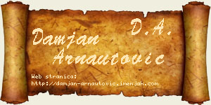 Damjan Arnautović vizit kartica